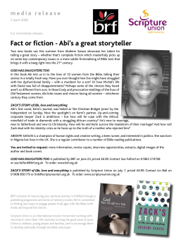 Fact or fiction - Abi`s a great storyteller