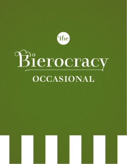 No. 1 - Bierocracy