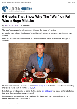 6 Graphs That Show Why The “War” on Fat Was a Huge