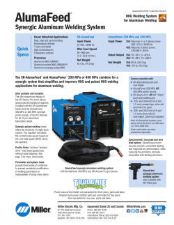 Synergic Aluminum Welding System