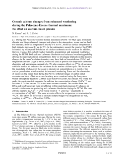 Oceanic calcium changes from enhanced weathering during the