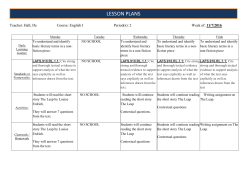 lesson plans - Lemon Bay High School