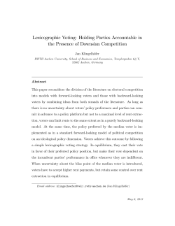 Lexicographic Voting: Holding Parties Accountable in the