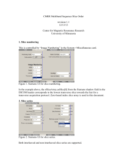 CMRR Multiband Sequence Slice Order revision 1.1 12/13/13