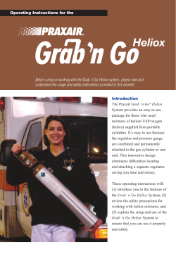 Instructions for GNG Heliox Advanced Respiratory System