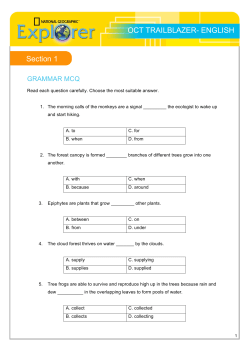 OCT TRAILBLAZER- ENGLISH Section 1