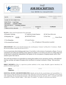 Academic Professional - Professional Tutor