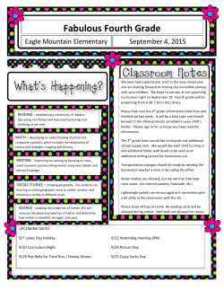 September 11 Newsletter - Eagle Mountain