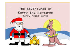 Kerry the Kangaroo helps santa