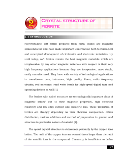 Crystal structure of ferrite