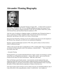 Alexander Fleming Biography