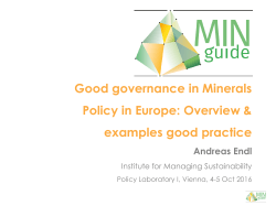 Good governance in Minerals Policy in Europe - min