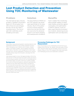 Lost Product Detection and Prevention Using TOC Monitoring of