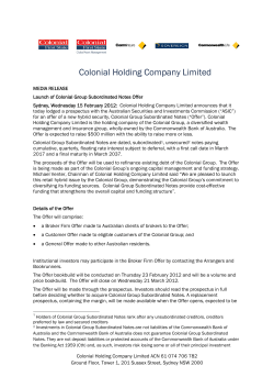 Colonial Holding Company Limited