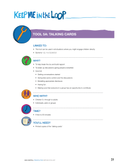 tool 5a: talking cards