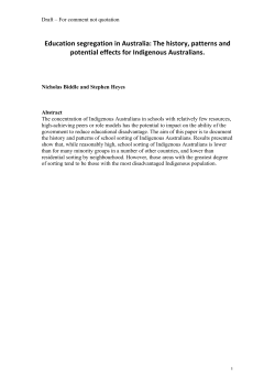 Education segregation in Australia: The history