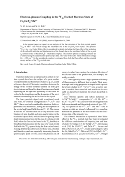 Electron-phonon Coupling in the 4T Excited Electron State of Cs