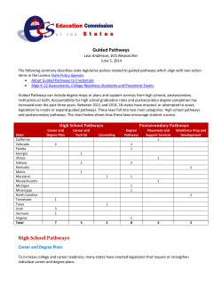 Guided Pathways High School Pathways