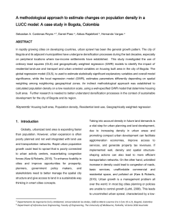 A methodological approach to estimate changes on population
