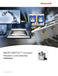 MICRO SWITCH 914CE Series Compact Limit Switches