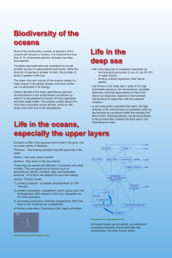 Evolution of life in this aqueous environment has given rise to a wide