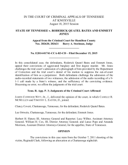 State of Tennessee v. Roderick Quatel Bates and