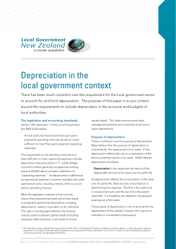 Depreciation in the Local