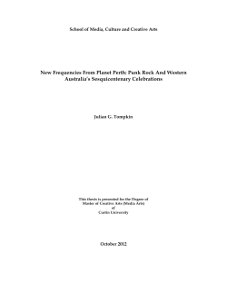 New Frequencies From Planet Perth: Punk Rock And Western