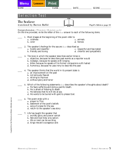 The Seafarer Selection Test