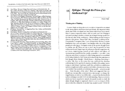 Epilogue: Through the Primt of an Intellectual Lif - Ram-Wan
