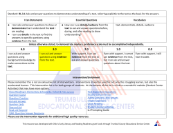 Grade 3 Reading - Trumbull County ESC