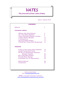 The Journal of New Latin Poetry