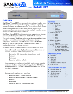 Emulation Platforms Data Sheet
