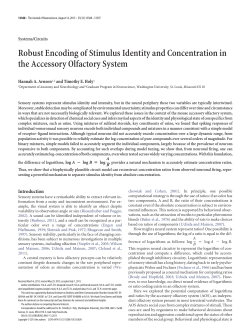 Robust Encoding of Stimulus Identity and Concentration in the