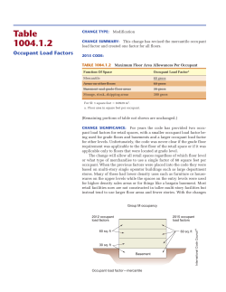revised the mercantile occupant load factor and created one factor