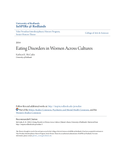 Eating Disorders in Women Across Cultures