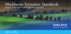 Worldwide Emissions Standards