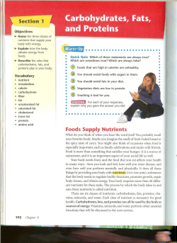 Foo`ds Supply Nutrients &bull;&bull; &bull; &bull;&bull;&bull;&bull;&bull;&bull;&bull;&bull; &bull; &bull; Section 1