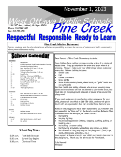 November 1, 2013 - West Ottawa Public Schools