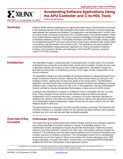 Accelerating Software Applications Using the APU Controller