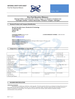 Five Part Reactive Mixture