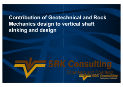 Contribution of Geotechnical and Rock Mechanics design