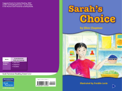 Sarah`s Choice