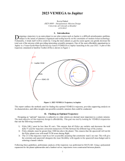 Interplanetary VEMEGA 2023 Trajectory to Jupiter