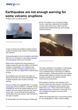 Earthquakes are not enough warning for some volcanic eruptions