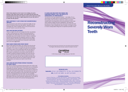 Reconstructing Severely Worn Teeth