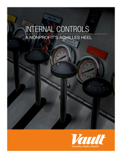 internal controls - Vault Consulting