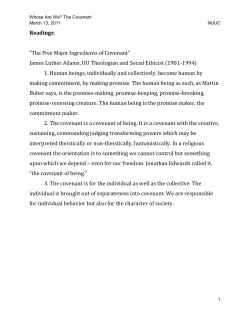 Readings - UU Ministers Association