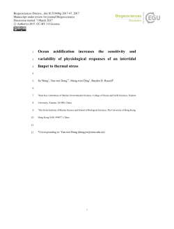 Ocean acidification increases the sensitivity and variability of