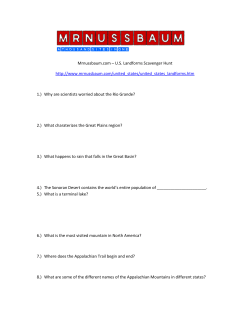Mrnussbaum.com &ndash; U.S. Landforms Scavenger Hunt http://www